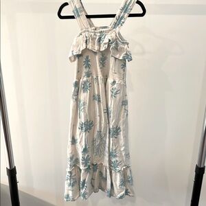 Jessica Simpson Girls Tropical Palm Tree Sleeveless Dress